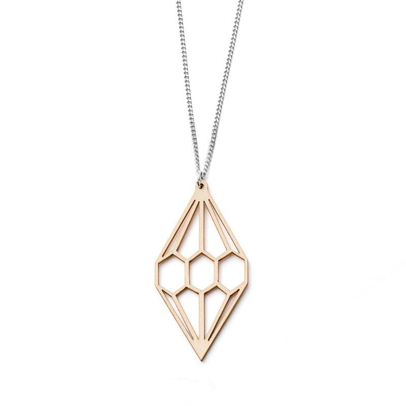 Diamond pendant wood / Timantti riipus puu