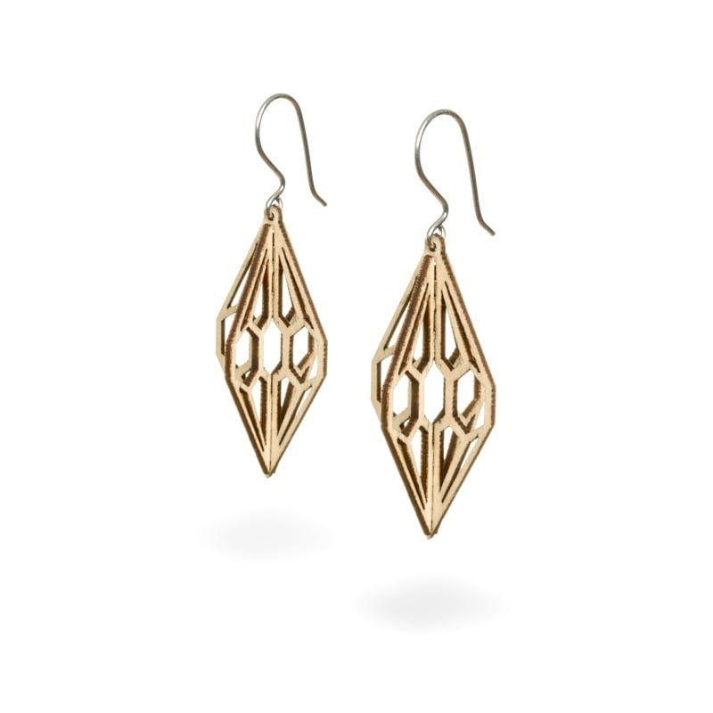 Diamond 3D earrings, Timantti 3D -korvakorut
